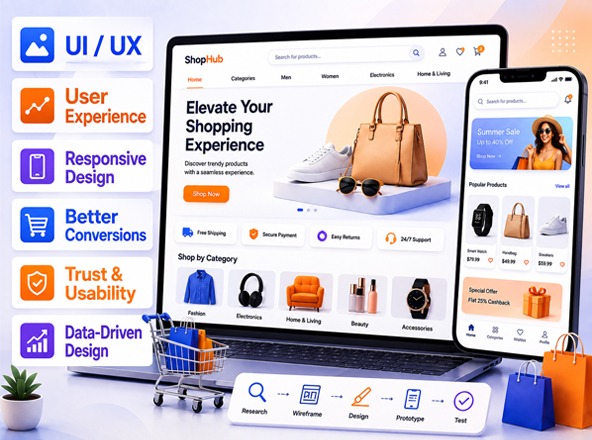 eCommerce UI/UX Design Services Team