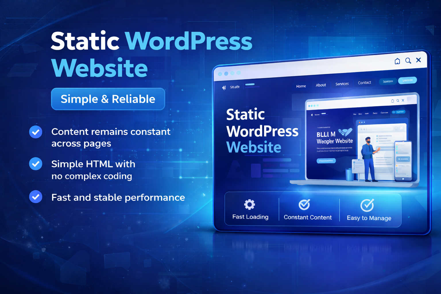 Static WordPress Website