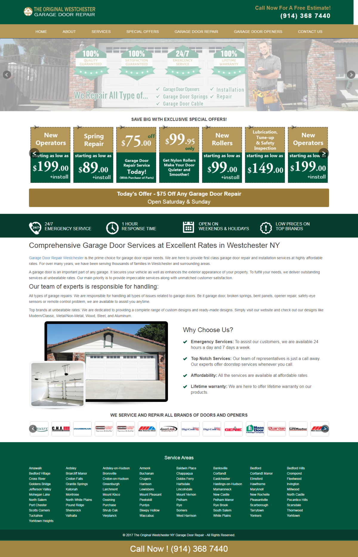 Garage Doors Repair Westchester