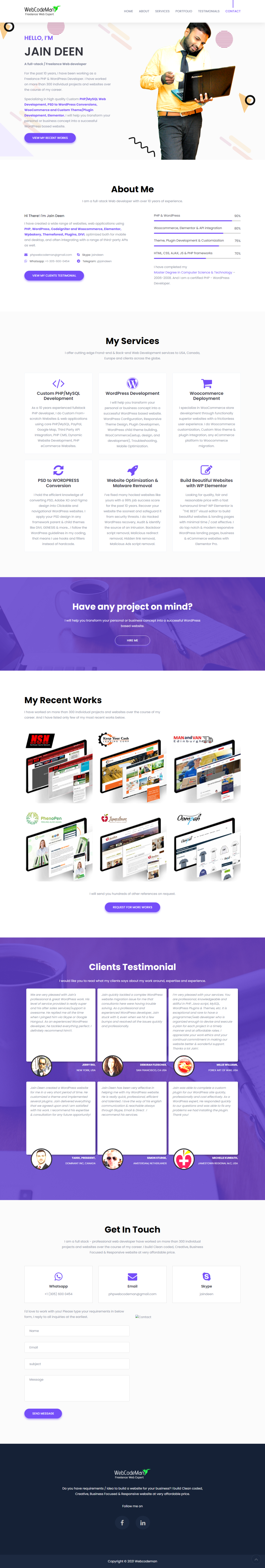 Web Code man